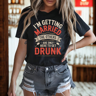 Bachelorette Party Drinking Team Bride Design T-Shirt