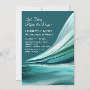 Bachelorette Party-Emerald Green- Invitation