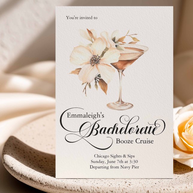 Bachelorette Party Espresso Martini Invitation (Creator Uploaded)