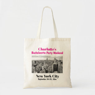 Bachelorette Party Favor New York City Girls Trip Tote Bag
