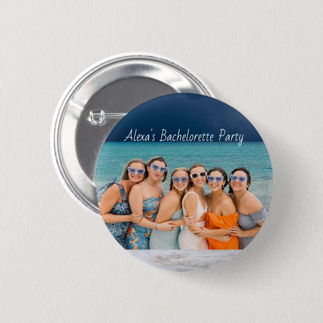Bachelorette Party Favour 6 Cm Round Badge (Front & Back)