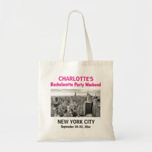 Bachelorette Party Favour New York City Girls Trip Tote Bag