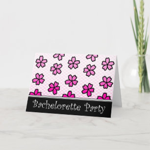 bachelorette party floral invitations