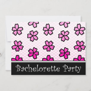 bachelorette party floral invitations