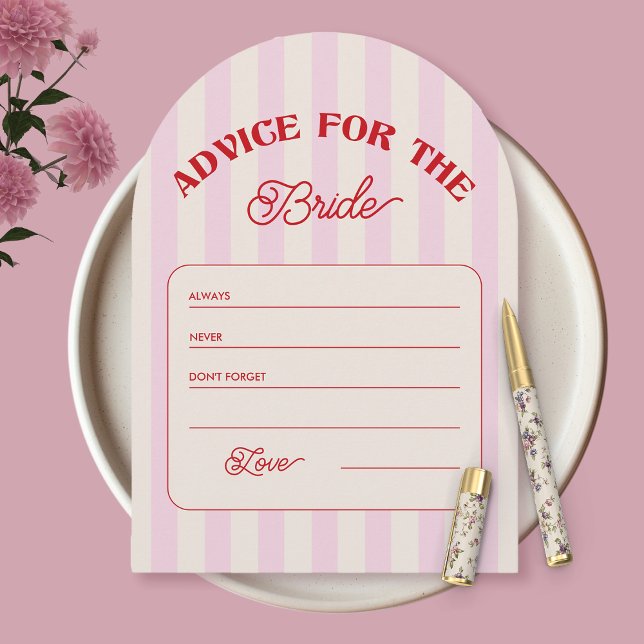 Bachelorette Party Games Advice for the Bride  Invitation (Creator Uploaded)