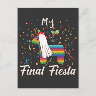 Bachelorette Party Hen Night Final Fiesta Pinata Postcard