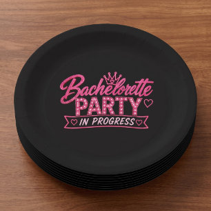 Bachelorette Party In Progress Paper Plate