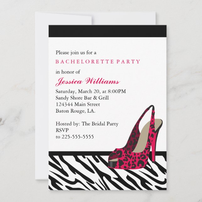 Bachelorette Party Invitation (Front)