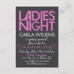 Bachelorette party invitation