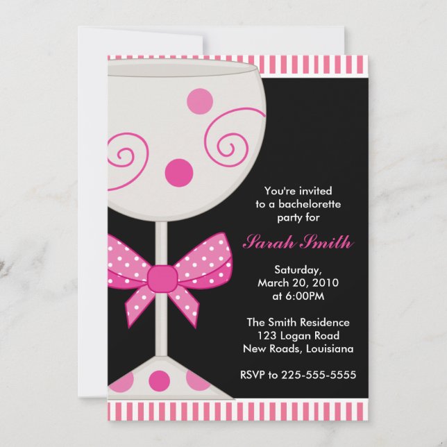 Bachelorette Party Invitation (Front)