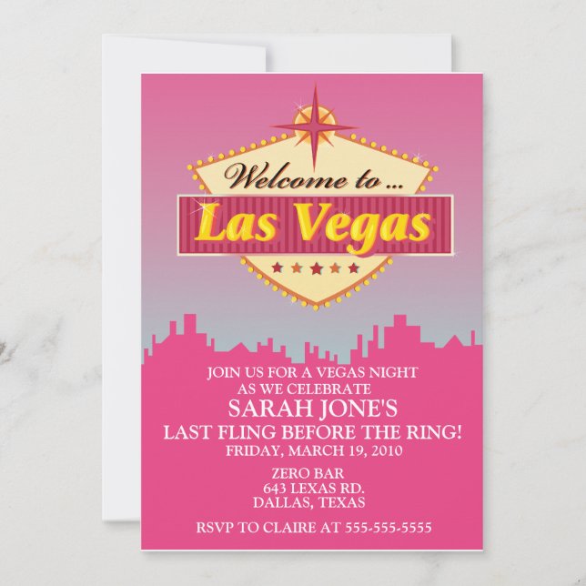 Bachelorette Party Invitation (Front)