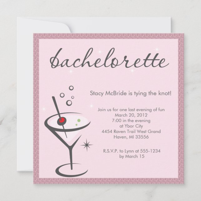 bachelorette party invitation (Front)