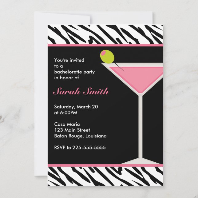 Bachelorette Party Invitation (Front)