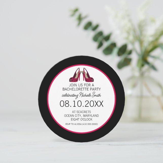 Bachelorette Party Invitation (Standing Front)