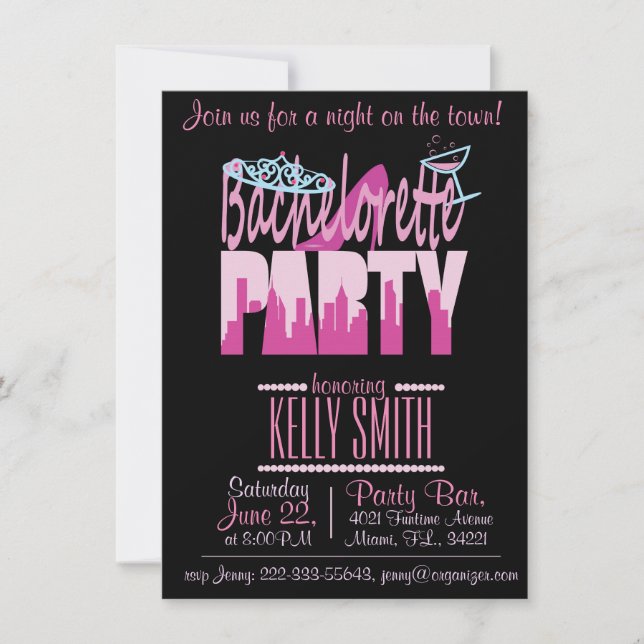 Bachelorette party invitation (Front)