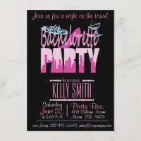 Bachelorette party invitation