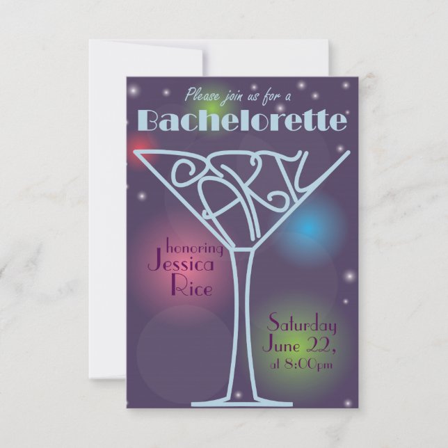 Bachelorette Party invitation (Front)