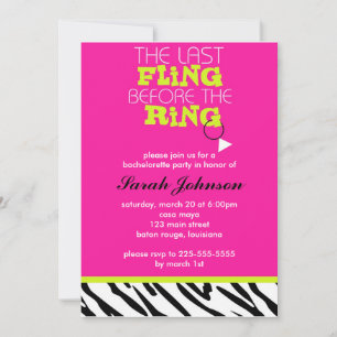 Bachelorette Party Invitation