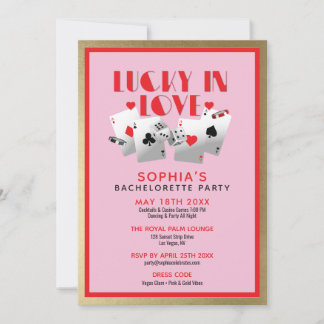 Bachelorette Party Invitation Casino Vegas