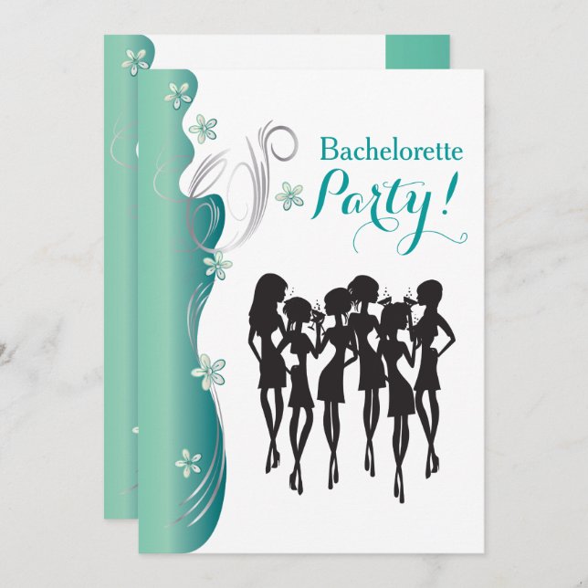 Bachelorette Party Invitation - Jade (Front/Back)