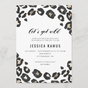 BACHELORETTE PARTY INVITATION // LEOPARD PRINT