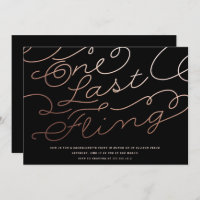 BACHELORETTE PARTY INVITATION // one last fling