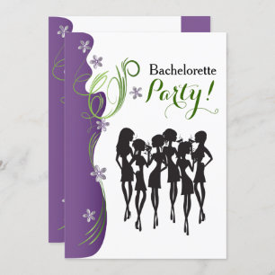 Bachelorette Party Invitation - Purple