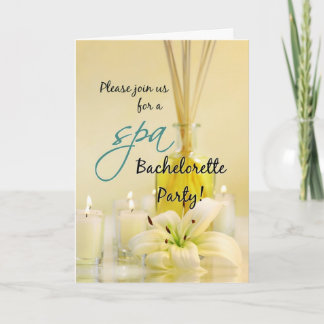 Bachelorette Party Invitation - Spa