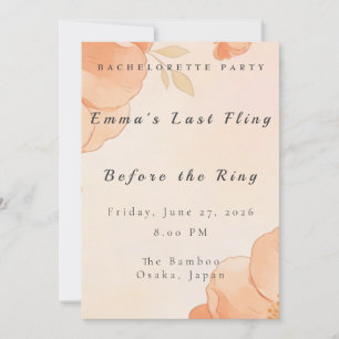 Bachelorette Party Invitation Template