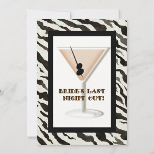 Bachelorette Party Invitation - Zebra 'n Leopard