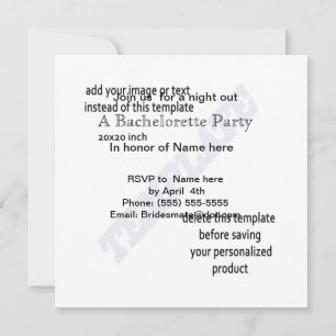 BACHELORETTE PARTY INVITATIONS TEMPLATES