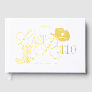 Bachelorette Party LAST RODEO Photo Guest Book