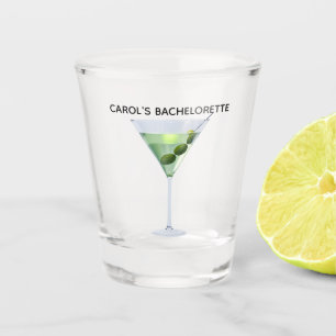 Bachelorette Party martini with olives cocktail Shot Glass