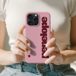 Bachelorette Party | Modern Script Bridesmaid Name iPhone 15 Pro Max Case