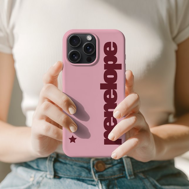 Bachelorette Party | Modern Script Bridesmaid Name iPhone Case (Personalized Elegant Script Phone Case Bridesmaid | Mother’s Day | Teacher | Nurse | Birthday Girl)