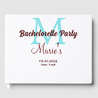 bachelorette party monogram add name date place si