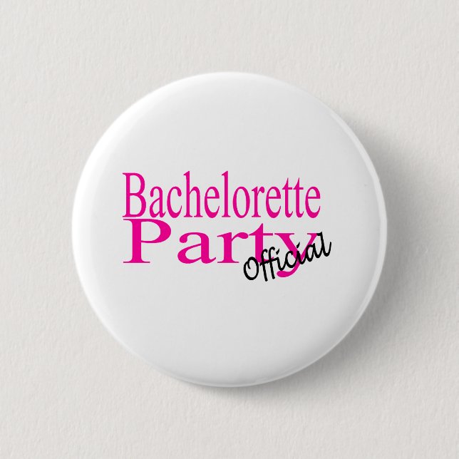 Bachelorette Party (Official) 6 Cm Round Badge (Front)