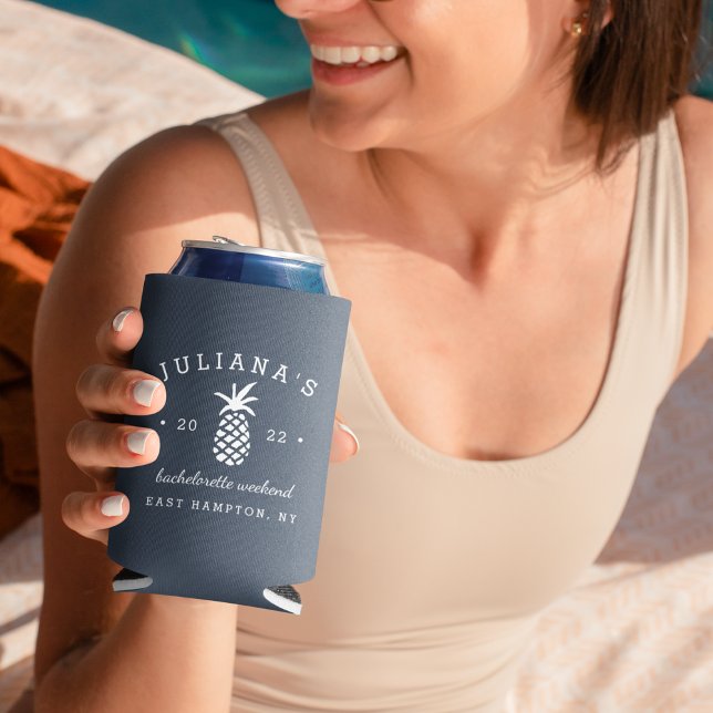 Bachelorette Party Pineapple | Personalised Can Cooler (Creator Uploaded)
