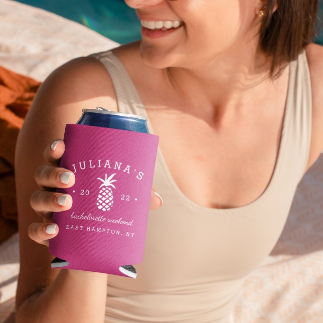 Bachelorette Party Pineapple | Personalised Can Cooler (Creator Uploaded)