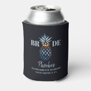 Bachelorette Party Pineapple Sunset Personalised Can Cooler