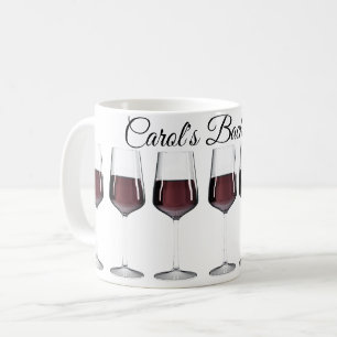 Bachelorette Party red wine glasses Coffee Mug