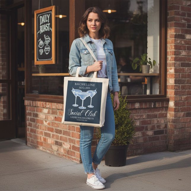  Bachelorette Party Social Club Tote Bag (Creator Uploaded)