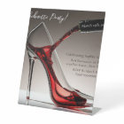 Bachelorette Party-Stiletto with Wine