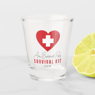 Bachelorette Party Survival Kit Personalised  Shot Glass