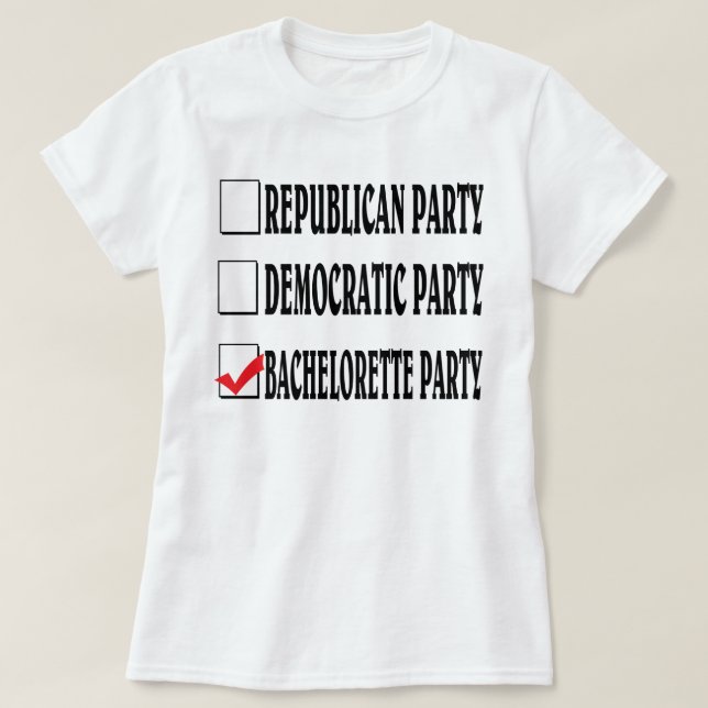 Bachelorette party. T-Shirt (Design Front)