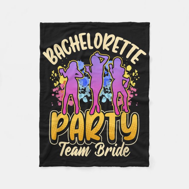 Bachelorette Party Team Bride  Fleece Blanket (Front)