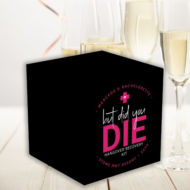 Bachelorette Personalised But Did You Die Hangover Favour Box (Creator Uploaded)