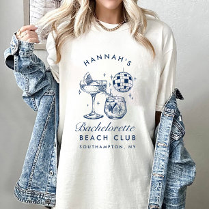 Bachelorette Retro Modern Minimalist Bridesmaid T-Shirt