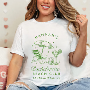 Bachelorette Retro Modern Minimalist Bridesmaid T-Shirt