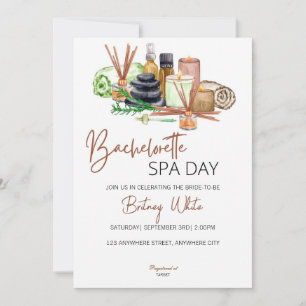 Bachelorette Spa Day Invitation